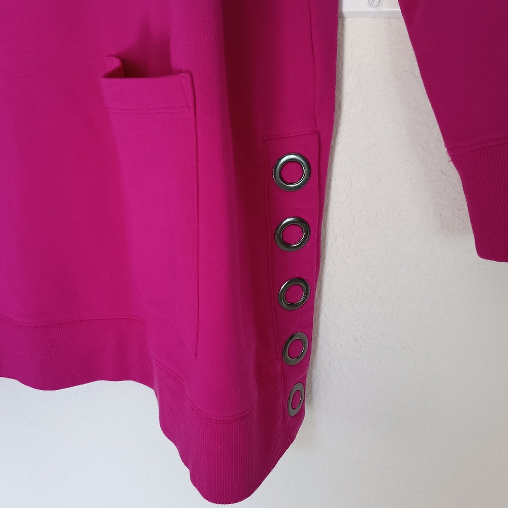 Soft Surroundings Vibrant Magenta Pink Tunic Top Women's Size 1X Style 100924 - Picture 7 of 10